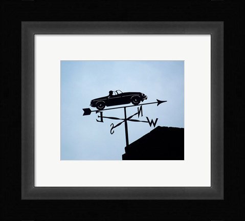 Framed Automotive Weathervane Print