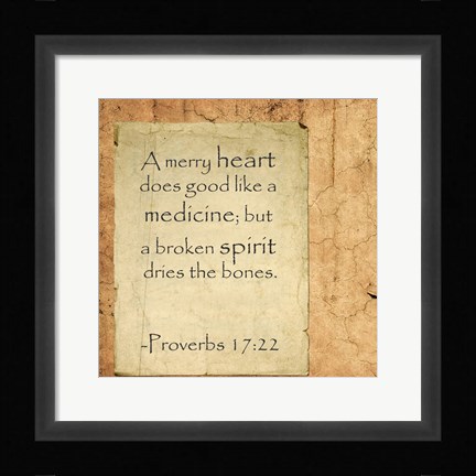 Framed Merry Heart Print