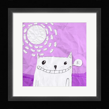 Framed Cat Print