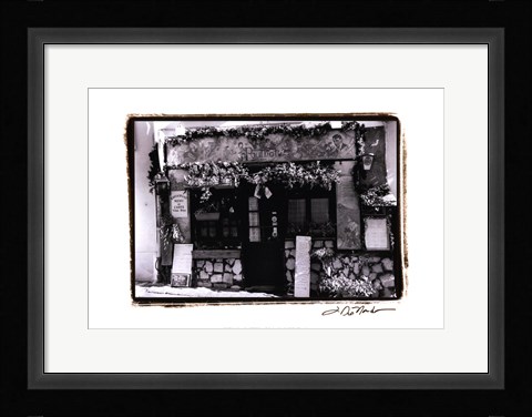 Framed Cafe Charm, Paris II Print