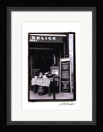 Framed Cafe Charm, Paris IV Print