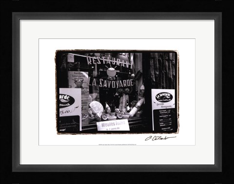 Framed Cafe Charm, Paris VI Print