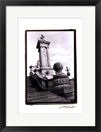 Framed Along the Seine River II Print
