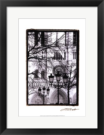 Framed Notre Dame Cathedral II Print