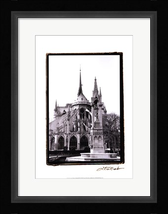 Framed Notre Dame Cathedral III Print