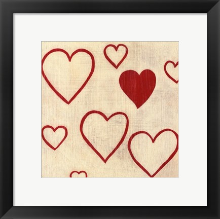 Framed Best Friends- Hearts Print