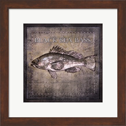 Framed Ocean Fish II Print