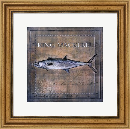 Framed Ocean Fish III Print