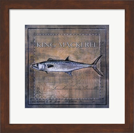Framed Ocean Fish III Print