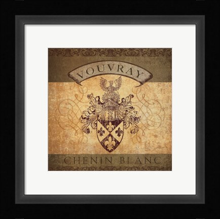 Framed Wine Label V Print