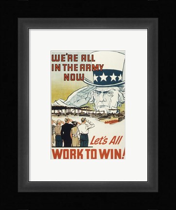 Framed We're All in the Navy Now Print