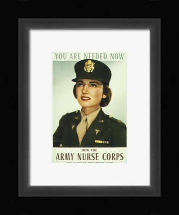 Framed You are Needed Now. Join the Army Nurse Corps Print
