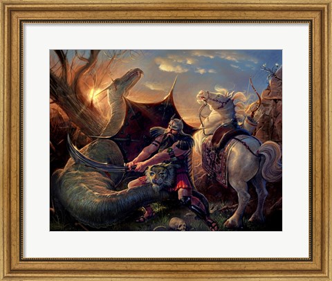 Framed Dragon Slayer Print