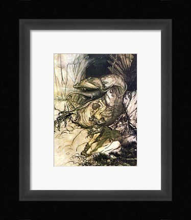 Framed Dragon I Print