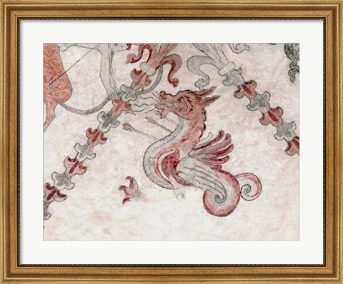 Framed Gothic dragon Print