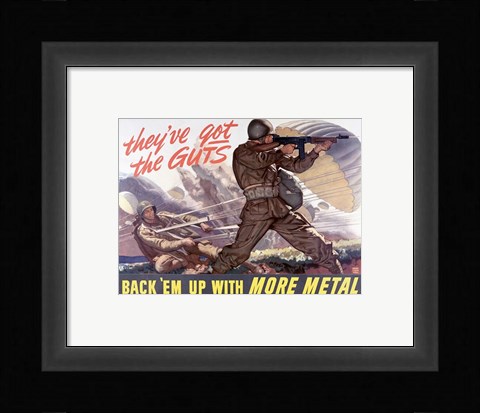 Framed Back em' Up Print