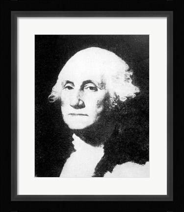 Framed Collier's 1921 Washington George - Gilbert Stuart Print