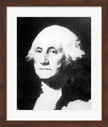 Framed Collier&#39;s 1921 Washington George - Gilbert Stuart Print