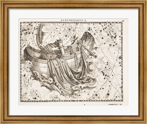 Framed Constellation  Saint Peter&#39;s Boat Print