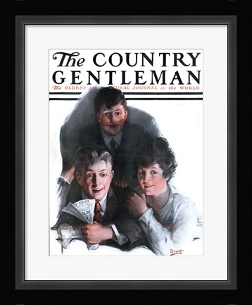Framed Country Gentleman Magazine, April 20, 1918 Print