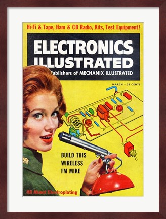 Framed Electronics Illustrated March, 1961 Print