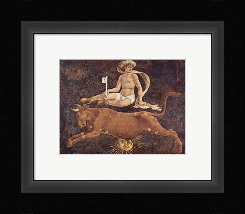 Framed Francesco del Cossa Taurus Print