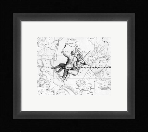 Framed Gemini Hevelius Print