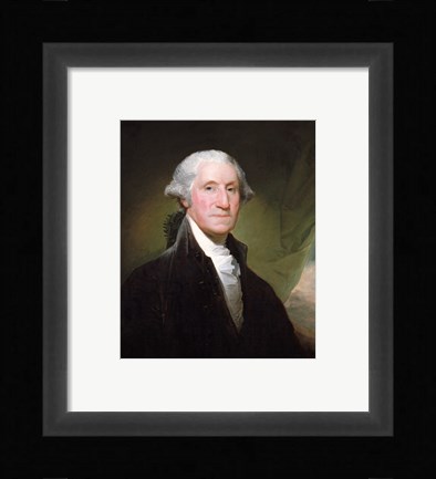Framed George Washington, 1795 Print