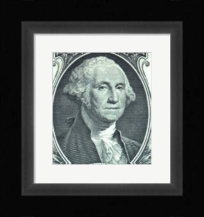 Framed George Washington Dollar Print