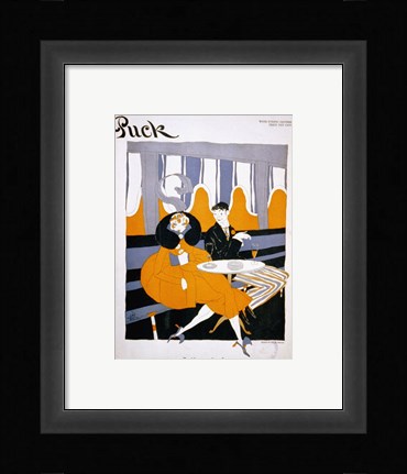 Framed I Propose Dinner Puck Magazine Cover 1916 Dec 9 Print