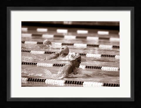 Framed Swimming Event at the 1984 Summer Olympics Print