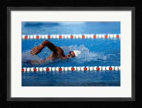 Framed US Navy Swimmer Print