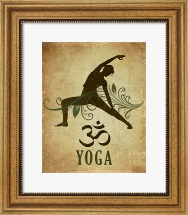 Framed Yoga pose Print