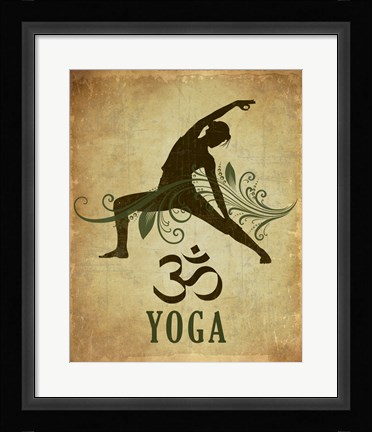 Framed Yoga pose Print