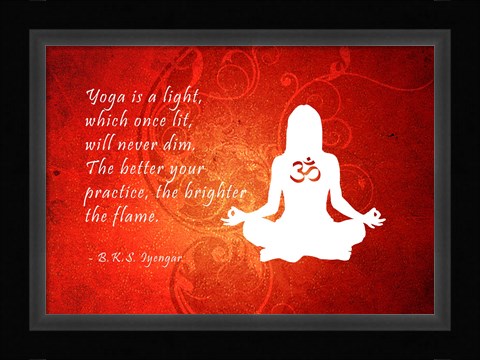 Framed Yoga Quote Print