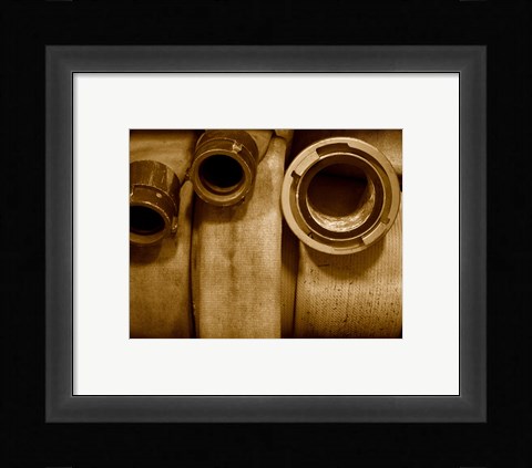 Framed Fire Hose Supply Print