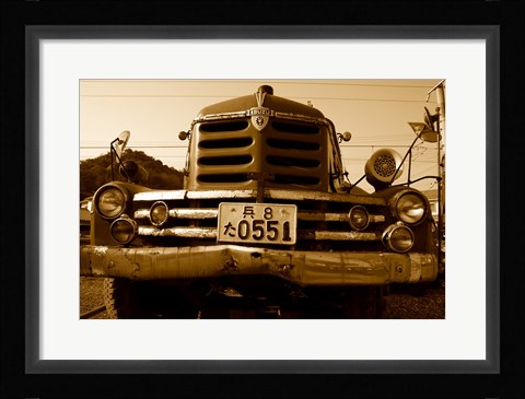 Framed Isuzu Fire Engine Print