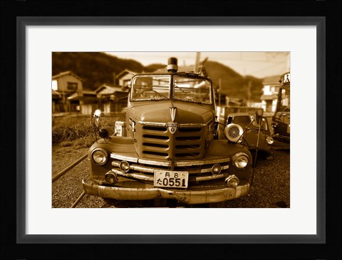 Framed Isuzu Fire Engine Print