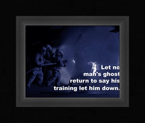 Framed Let No Man Say Print