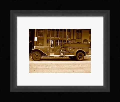 Framed Rosie  O'Grady Firetruck Print