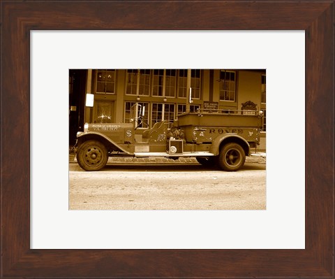 Framed Rosie  O&#39;Grady Firetruck Print