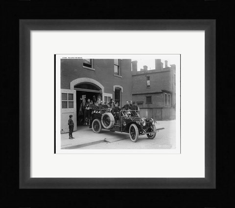 Framed Vintage Pakard Firesquad Print