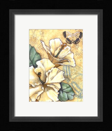 Framed Small Hibiscus Medley II Print