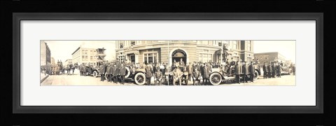 Framed Gary's Fire Fighters 1914 Print