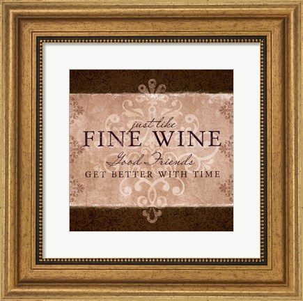 Framed Wine Inspiration II Print