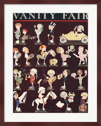 Framed John Held Vanity Fair 1921 Print