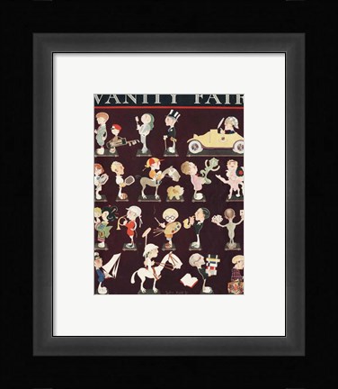 Framed John Held Vanity Fair 1921 Print