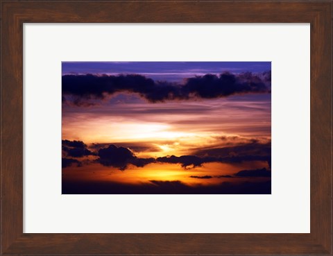 Framed Kihei Sunset Print