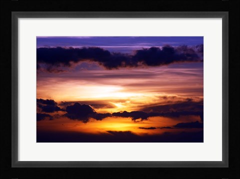 Framed Kihei Sunset Print
