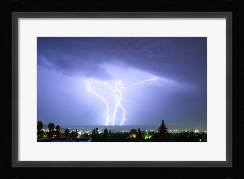 Framed Lightning Print